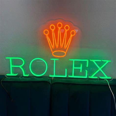 rolex neon sign|Rolex Logo Neon Sign – ZPLneon.